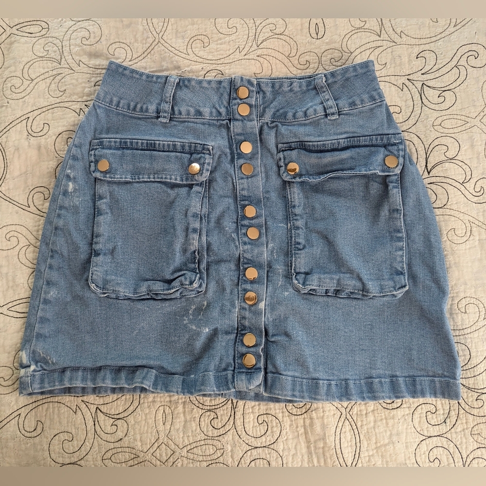 Fashion Nova Buttoned Mini